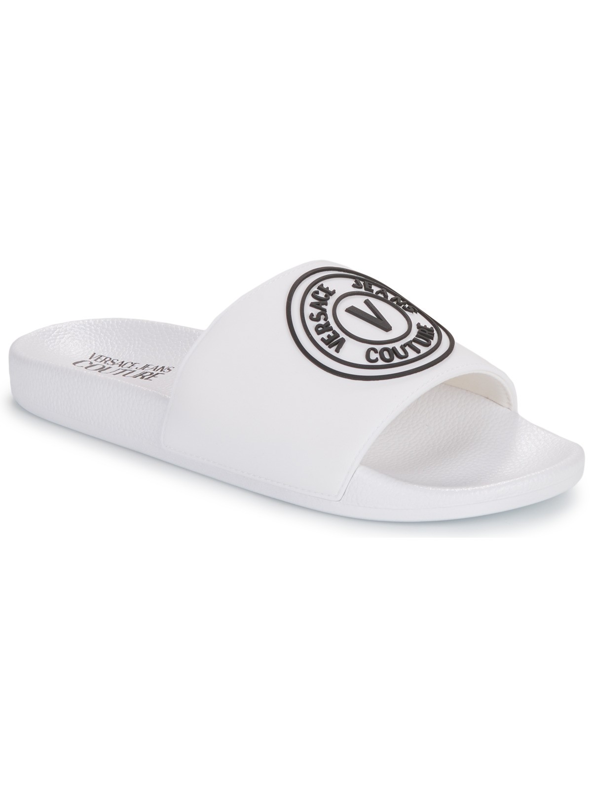

Сланцы мужские Versace Jeans Couture 27242438 белые 44 EU, Белый, 27242438