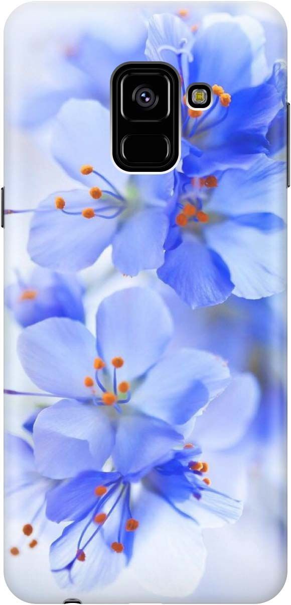

Чехол на Samsung Galaxy A8 (2018) с принтом "Лазурные орхидеи", Голубой;фиолетовый, 1185