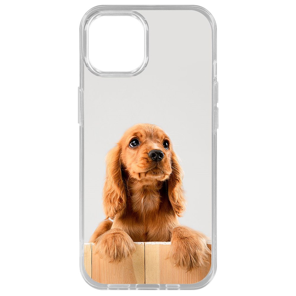 

Чехол-накладка Krutoff Clear Case Выходи играть для iPhone 14 Plus, Прозрачный