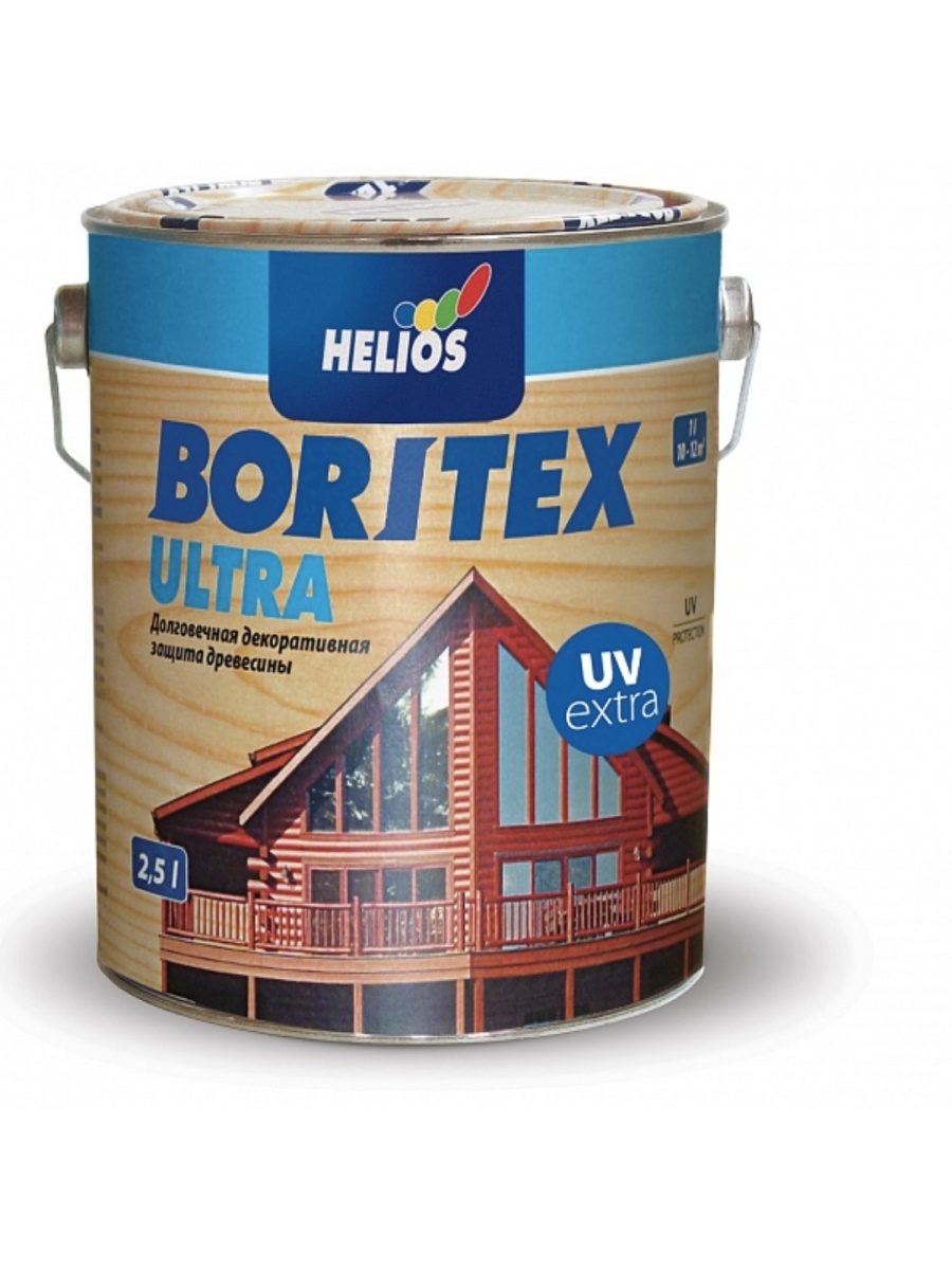 Пропитка для дерева BORITEX ULTRA UV EXTRA 0,75 л. лазурное покрытие для защиты древесины belinka