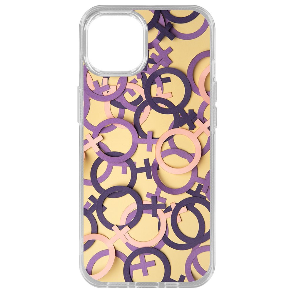 Чехол-накладка Krutoff Clear Case Женское начало для iPhone 14 Plus