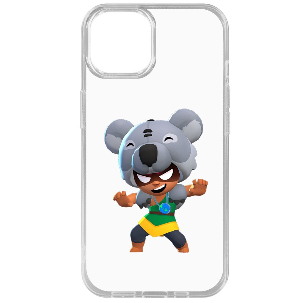 

Чехол-накладка Krutoff Clear Case Brawl Stars-Нита Коала для iPhone 14