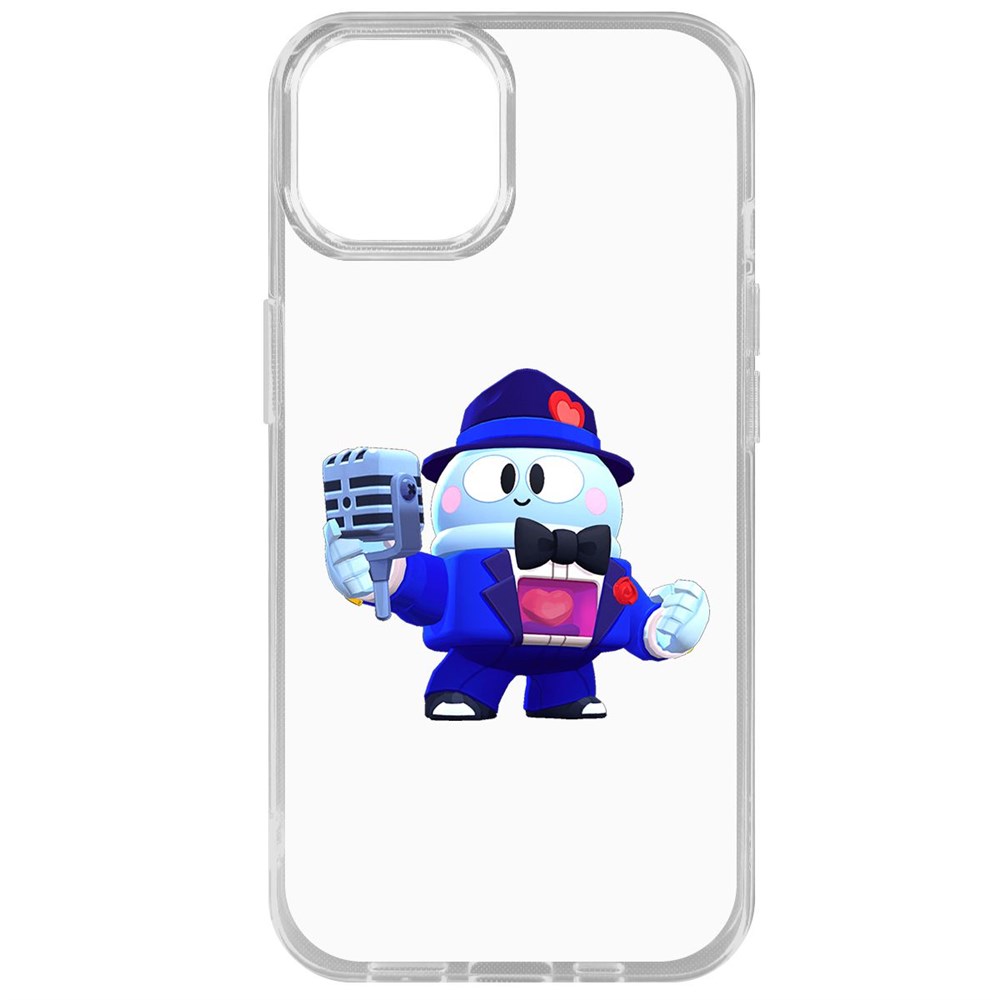 

Чехол-накладка Krutoff Clear Case Brawl Stars-Стильный Лу для iPhone 14, Прозрачный