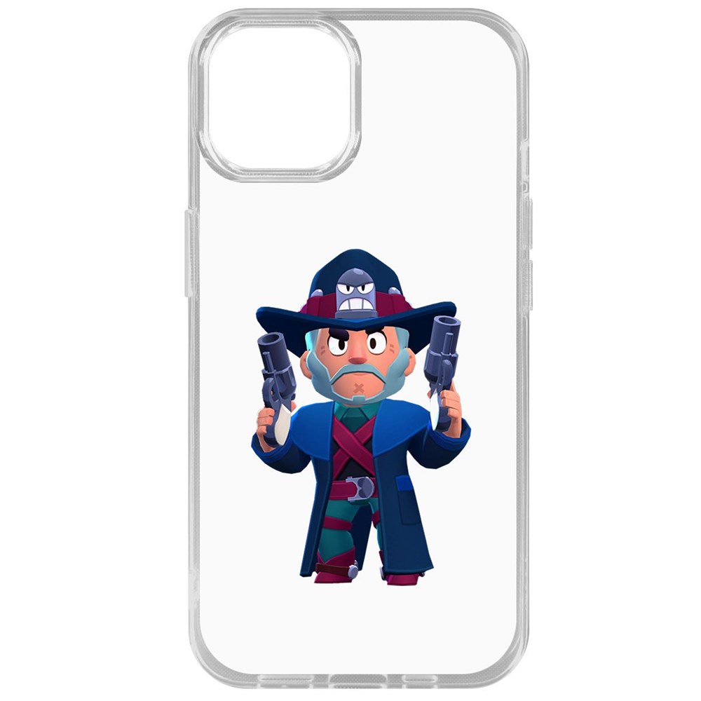 

Чехол-накладка Krutoff Clear Case Brawl Stars-Стрелок Кольт для iPhone 14