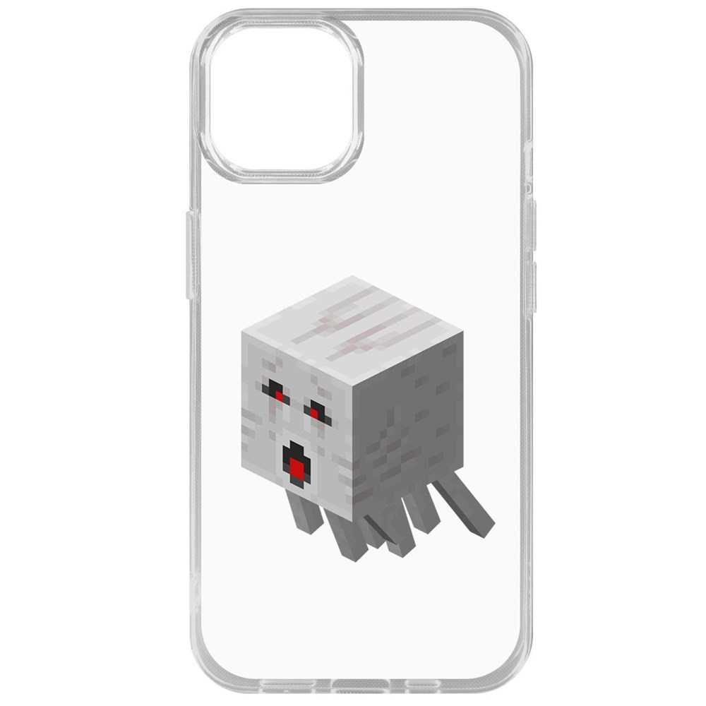 

Чехол-накладка Krutoff Clear Case Minecraft-Гаст для iPhone 14, Прозрачный