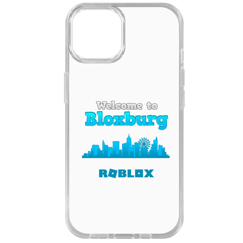 

Чехол-накладка Krutoff Clear Case Roblox-Блоксбург для iPhone 14, Прозрачный