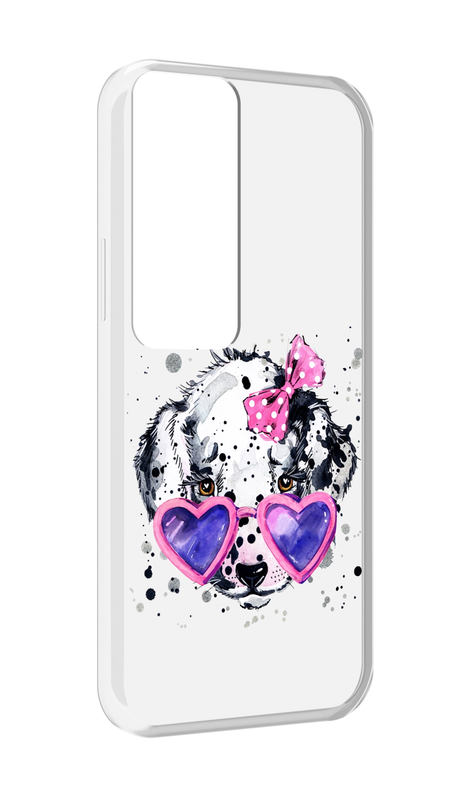 

Чехол MyPads долматинец в очках для Tecno Pova Neo 2, Прозрачный, Tocco