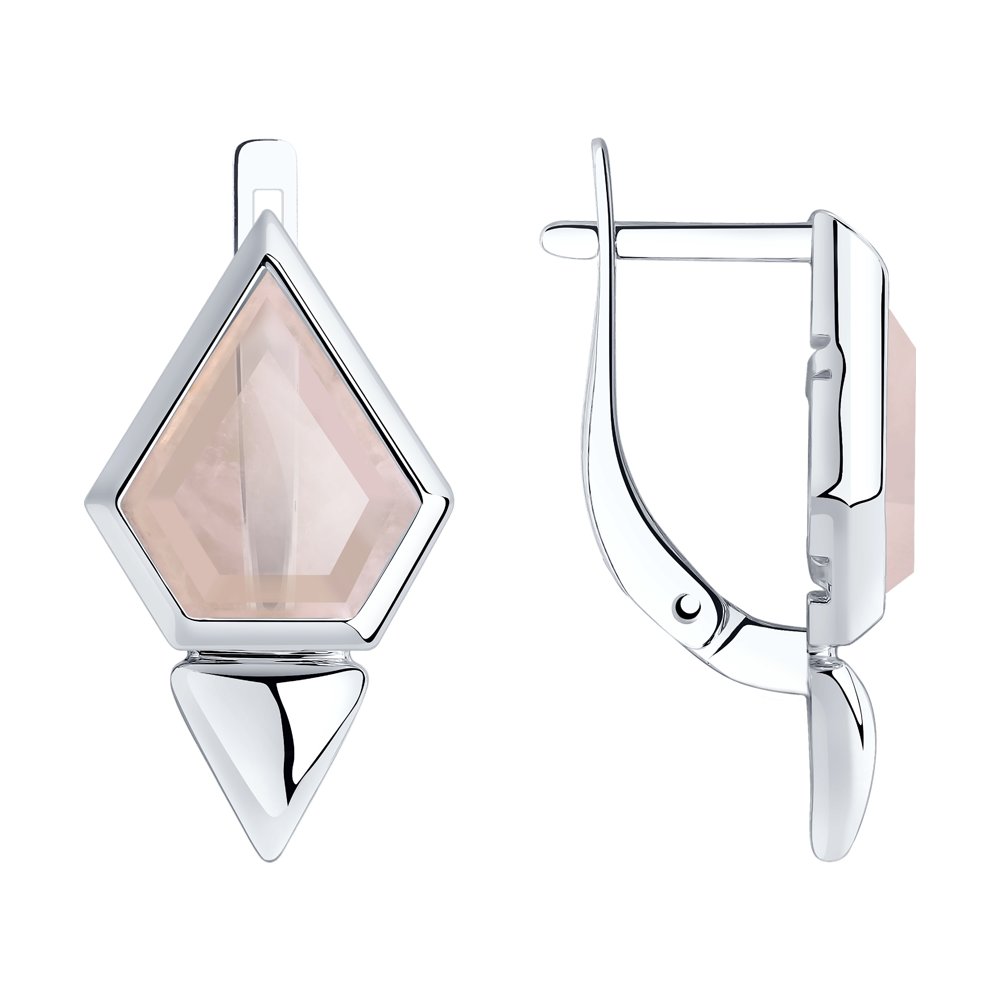 

Серьги из серебра SOKOLOV 92022322, кварц, 92022322