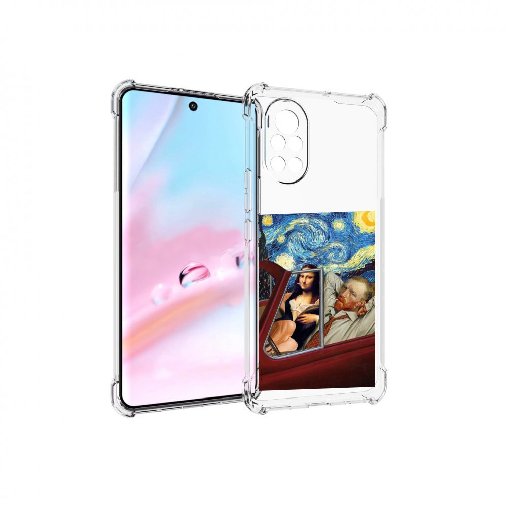 

Чехол MyPads Да-Винчи-в-одном для Huawei Nova 8 (ANG-LX1), Прозрачный, Tocco