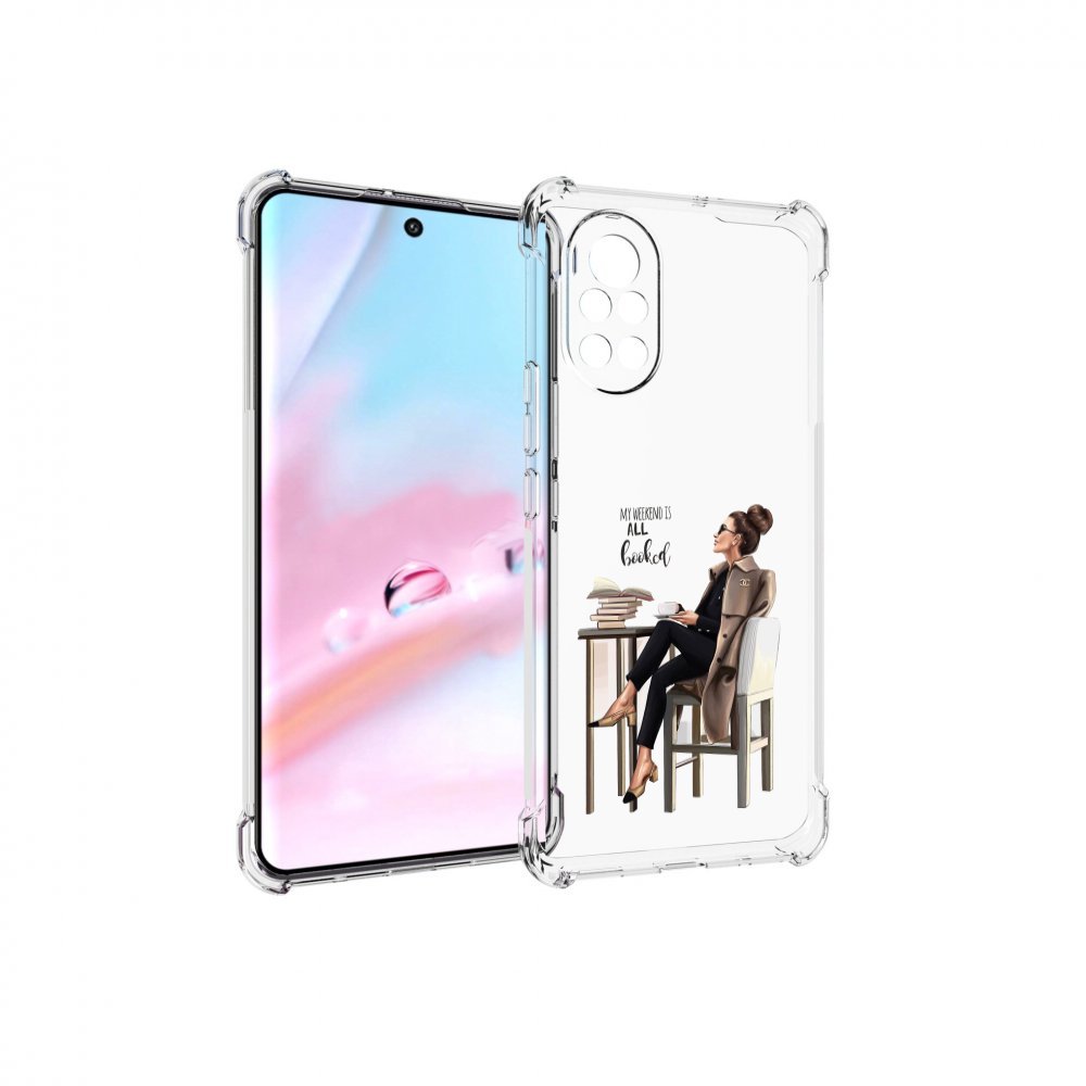 

Чехол MyPads Девушка-в-кофейне для Huawei Nova 8 (ANG-LX1), Прозрачный, Tocco