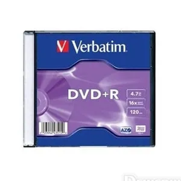 Диск dvd+r Verbatim slim 1шт. 100050047176