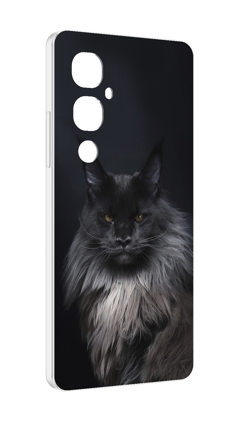 

Чехол MyPads кошка меин кун 2 для Tecno Pova 4 Pro, Прозрачный, Tocco
