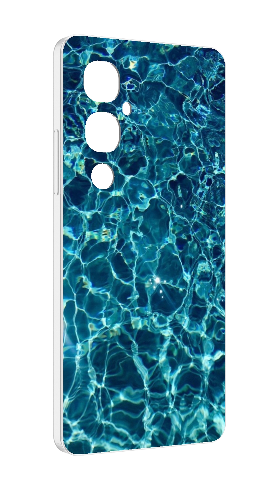 

Чехол MyPads красивая голубая вода для Tecno Pova 4 Pro, Прозрачный, Tocco