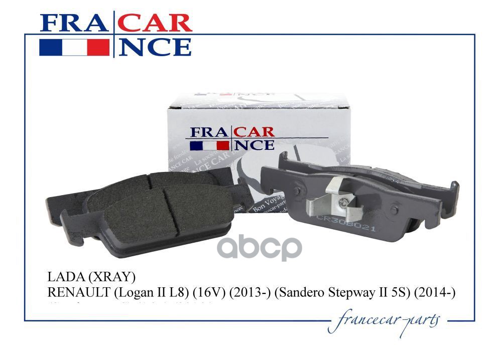 Колодки Передние France Car Fcr30b021 Renault (Logan 2014-, Clio Iv Sandero Stepway) Lad F