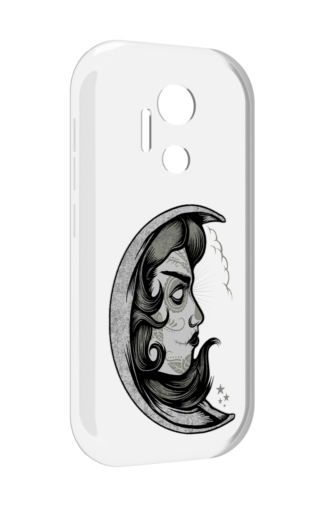 

Чехол MyPads черно белая луна с лицом для doogee x97 pro, Прозрачный, Tocco
