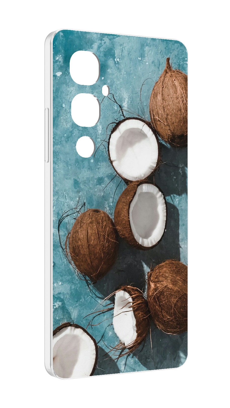 

Чехол MyPads красивые-кокосы для Tecno Pova 4 Pro, Прозрачный, Tocco