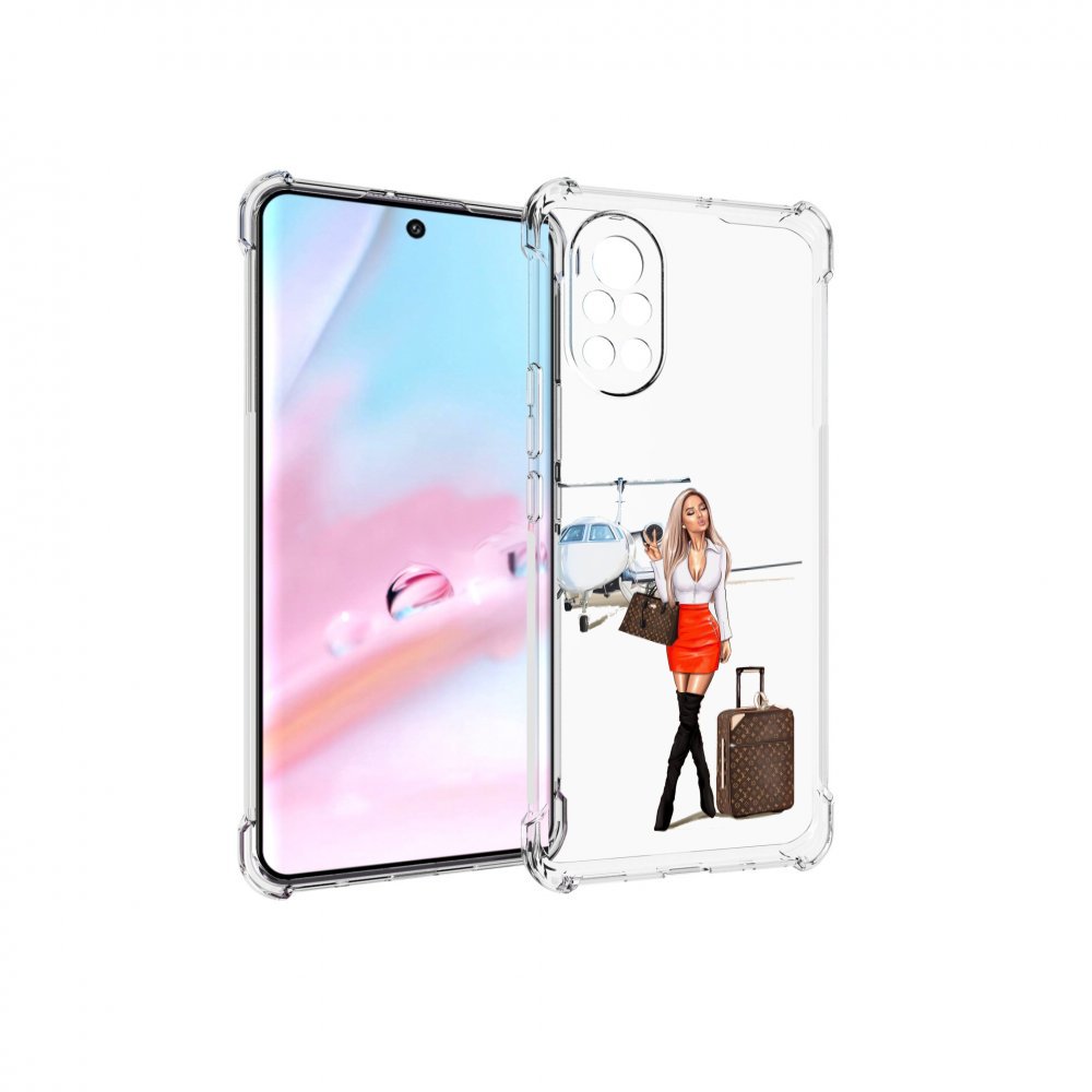 

Чехол MyPads Деловая-девушка женский для Huawei Nova 8 (ANG-LX1), Прозрачный, Tocco