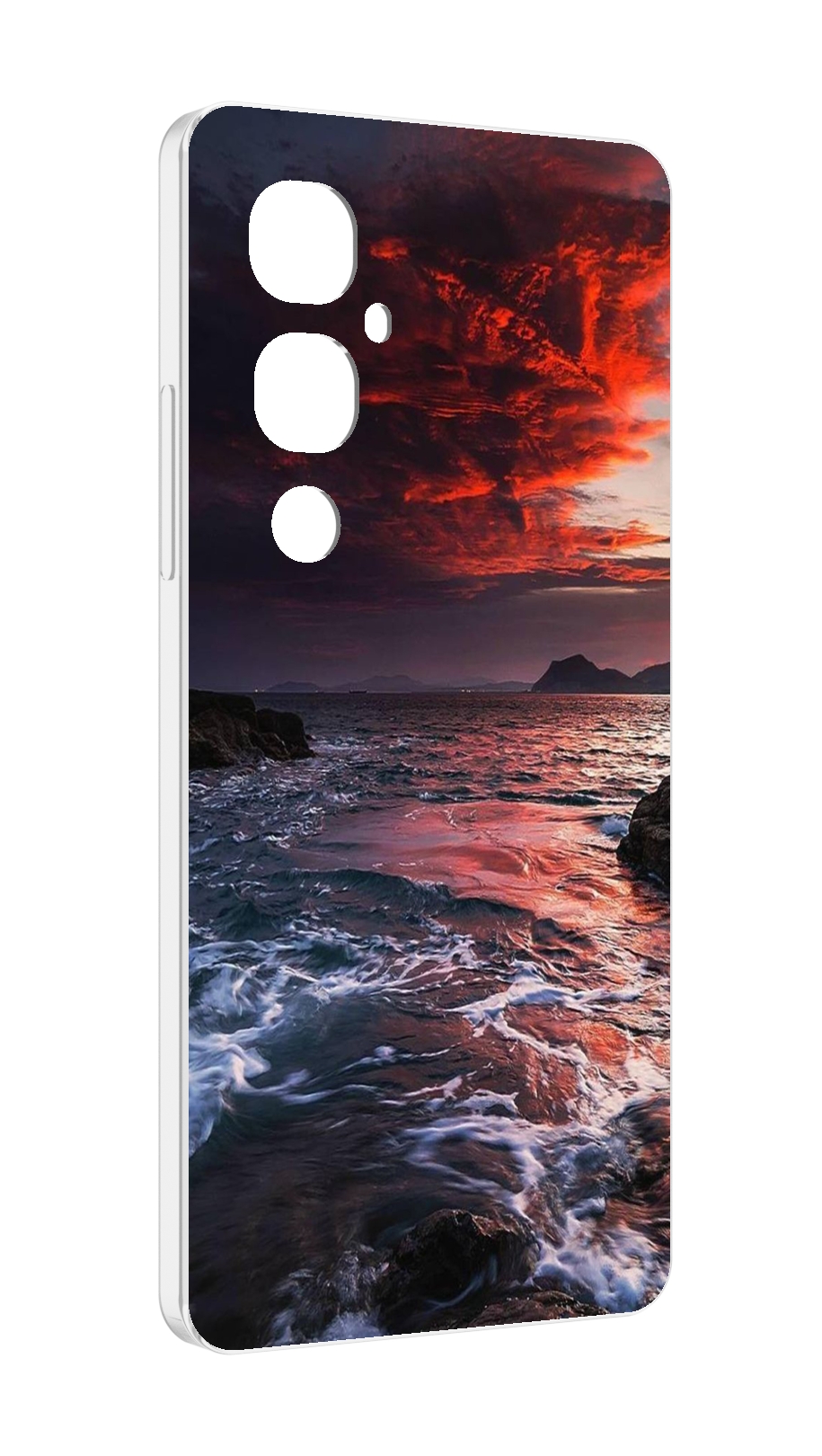 

Чехол MyPads красивый залив для Tecno Pova 4 Pro, Прозрачный, Tocco