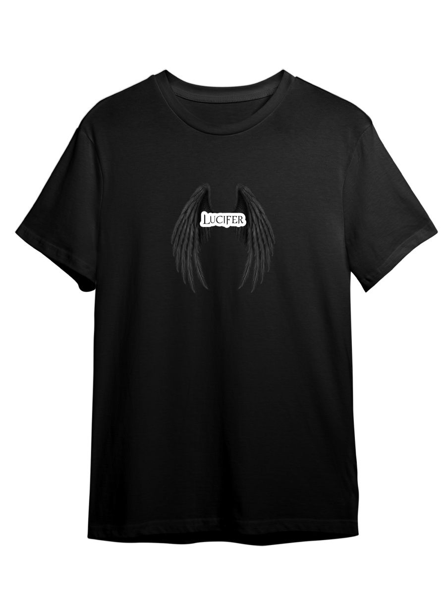 

Футболка унисекс Каждому Своё Lucifer/Люцифер/Сериал SRLU12 черная 4XL, "Lucifer/Люцифер/Сериал" SRLU12