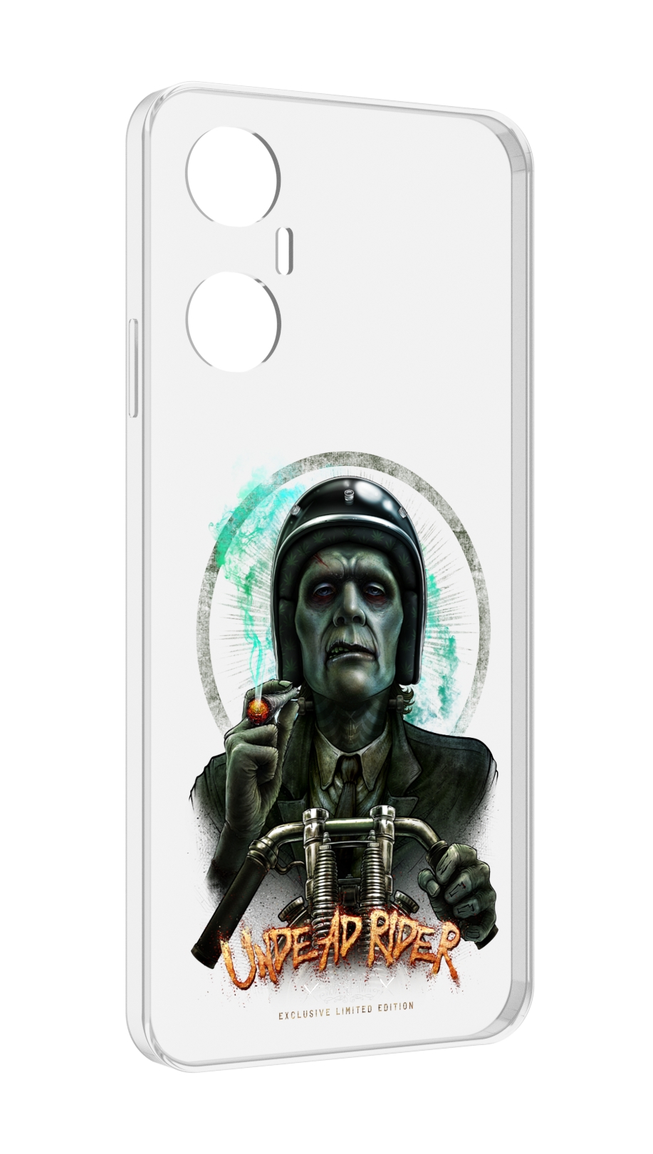 

Чехол MyPads зеленый мужчина с сигаретой на мотоцикле для Infinix Hot 20 5G, Прозрачный, Tocco