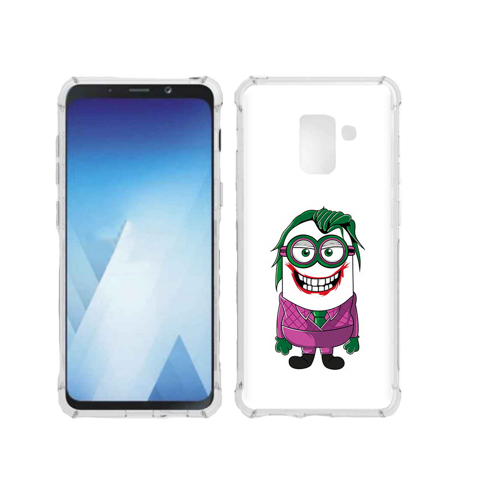 

Чехол MyPads Tocco для Samsung Galaxy A5 (2018) джокер миньон (PT95317.573.322), Прозрачный, Tocco
