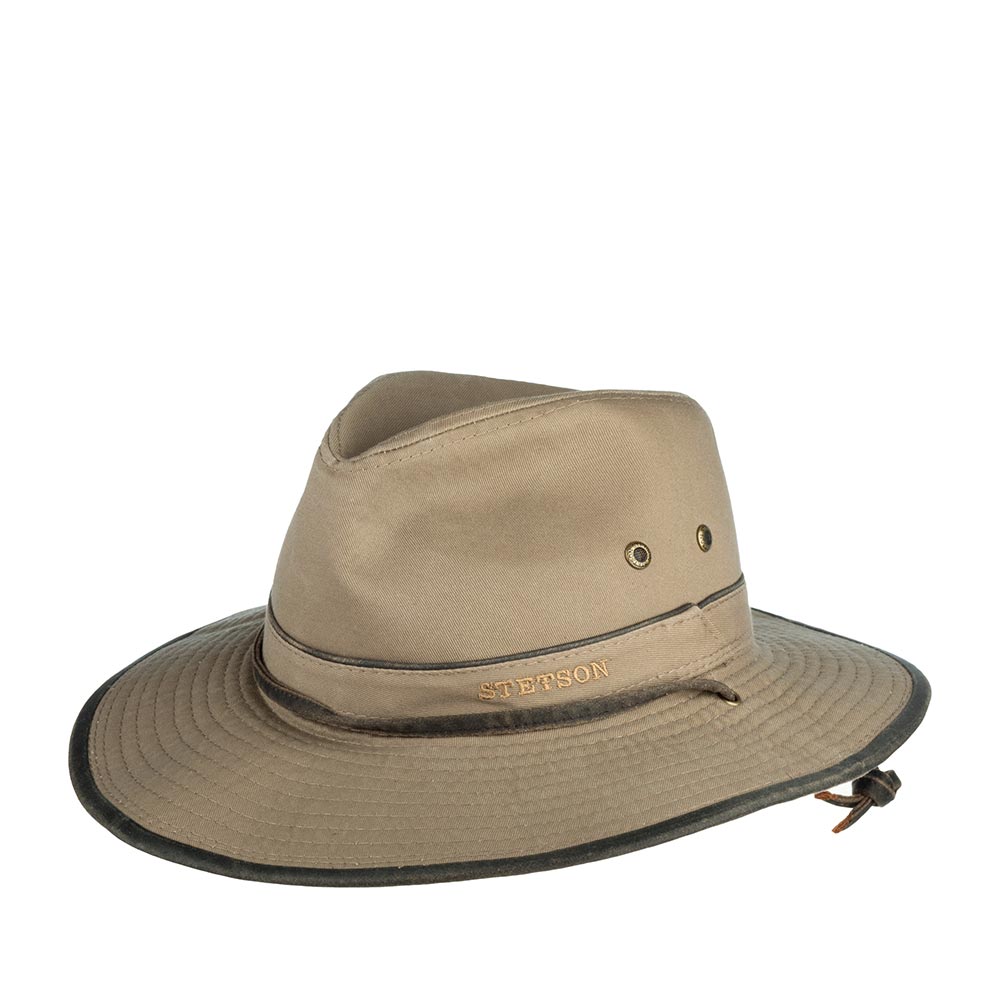 Шляпа унисекс Stetson 2591101 TRAVELLER COTTON коричневая, р.57 коричневый