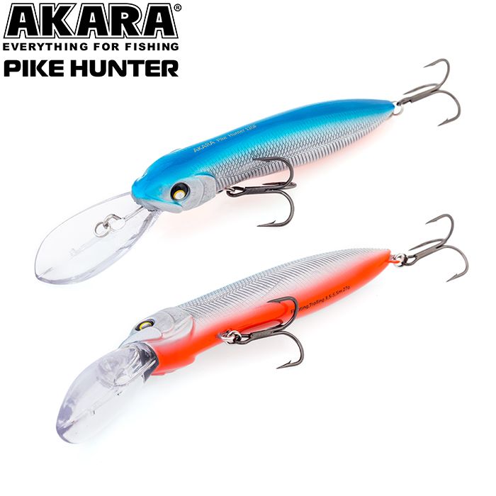 

Воблер Akara Pike Hunter 120F 27 гр 1 oz 4,7 in A63, Разноцветный, Pike Hunter