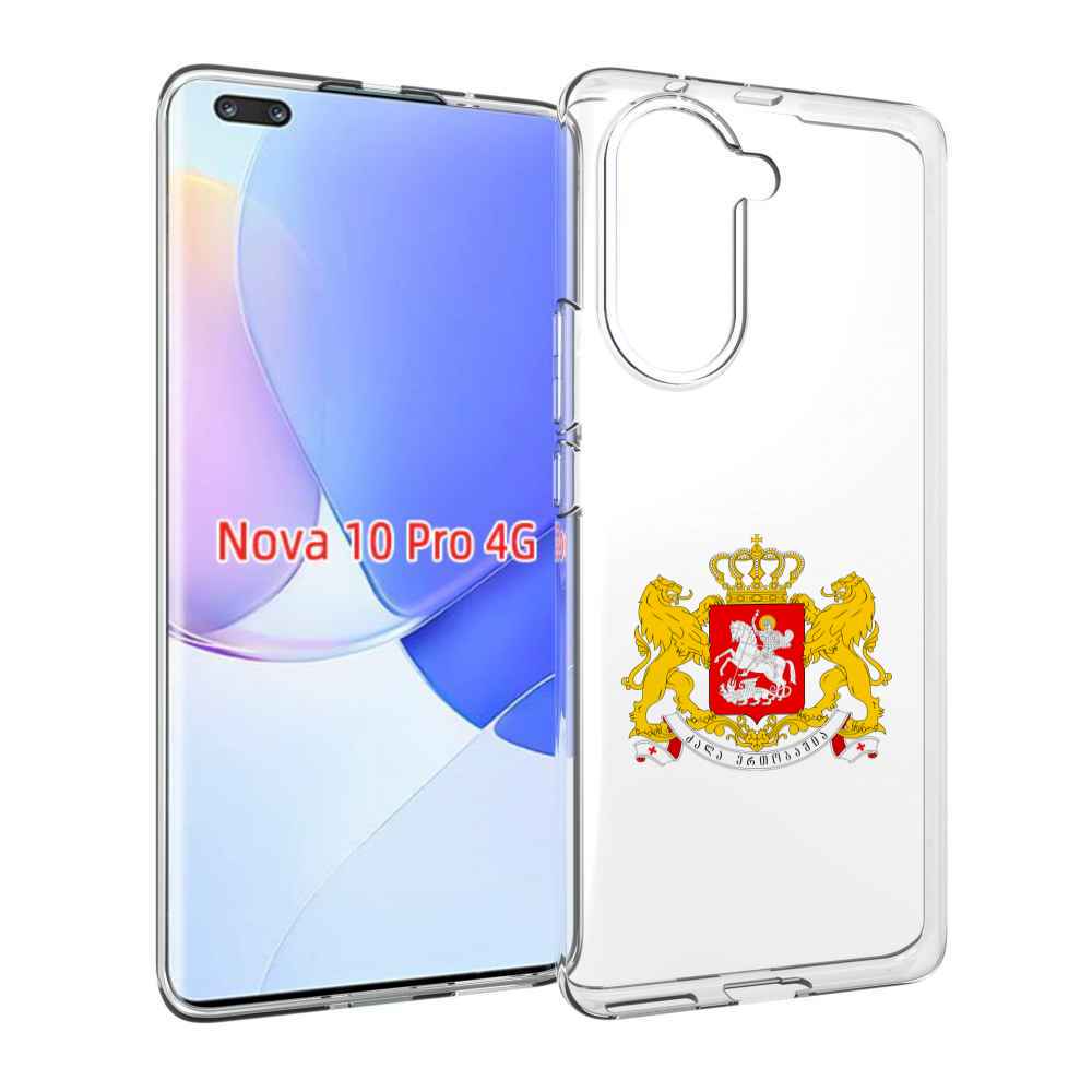 Чехол MyPads герб-грузии для Huawei Nova 10 Pro противоударный