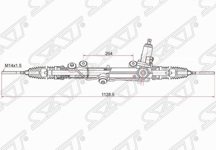 

SAT Рейка рулевая MERCEDES BENZ C ClASS W203 00-07