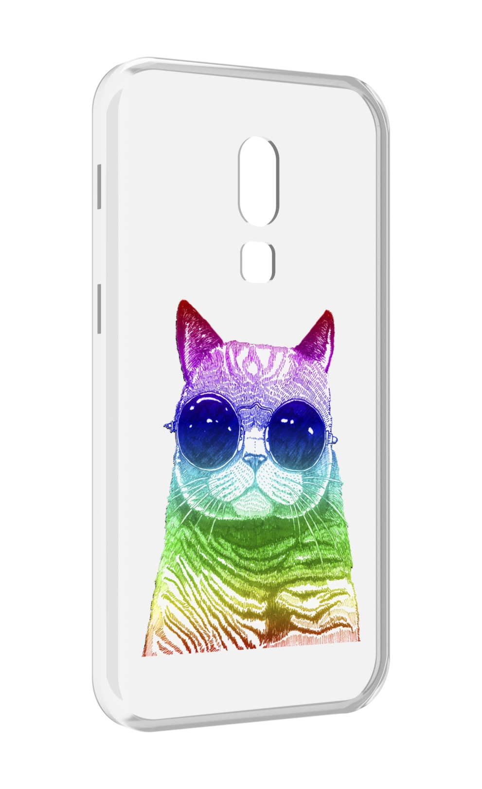 

Чехол MyPads Кот в очках для Meizu V8, Прозрачный, Tocco