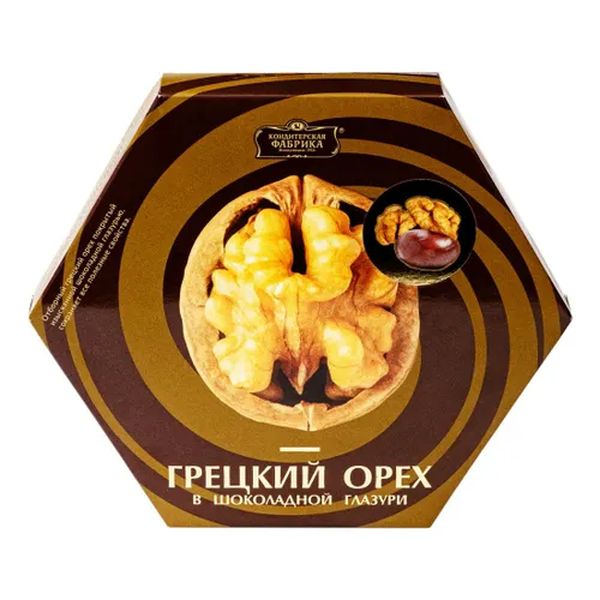 

Конфеты Новокузнецкая кондитерская фабрика с грецким орехом в шоколадной глазури 250 г
