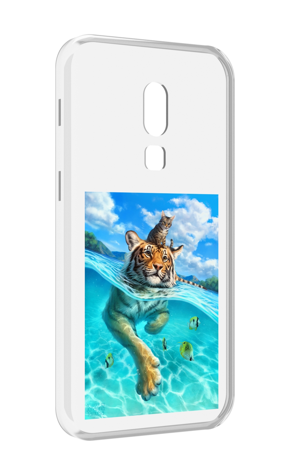 

Чехол MyPads Кот-на-тигре для Meizu V8, Прозрачный, Tocco