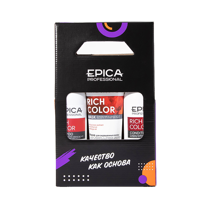 Набор для волос Epica Rich Color, 300+300+250 мл