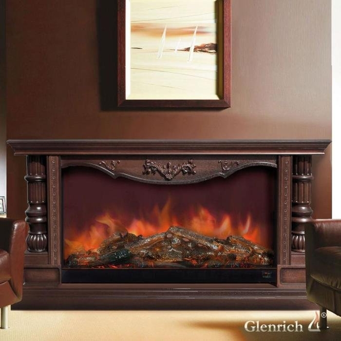 фото Каминокомплект glenrich консул hota 3d венге