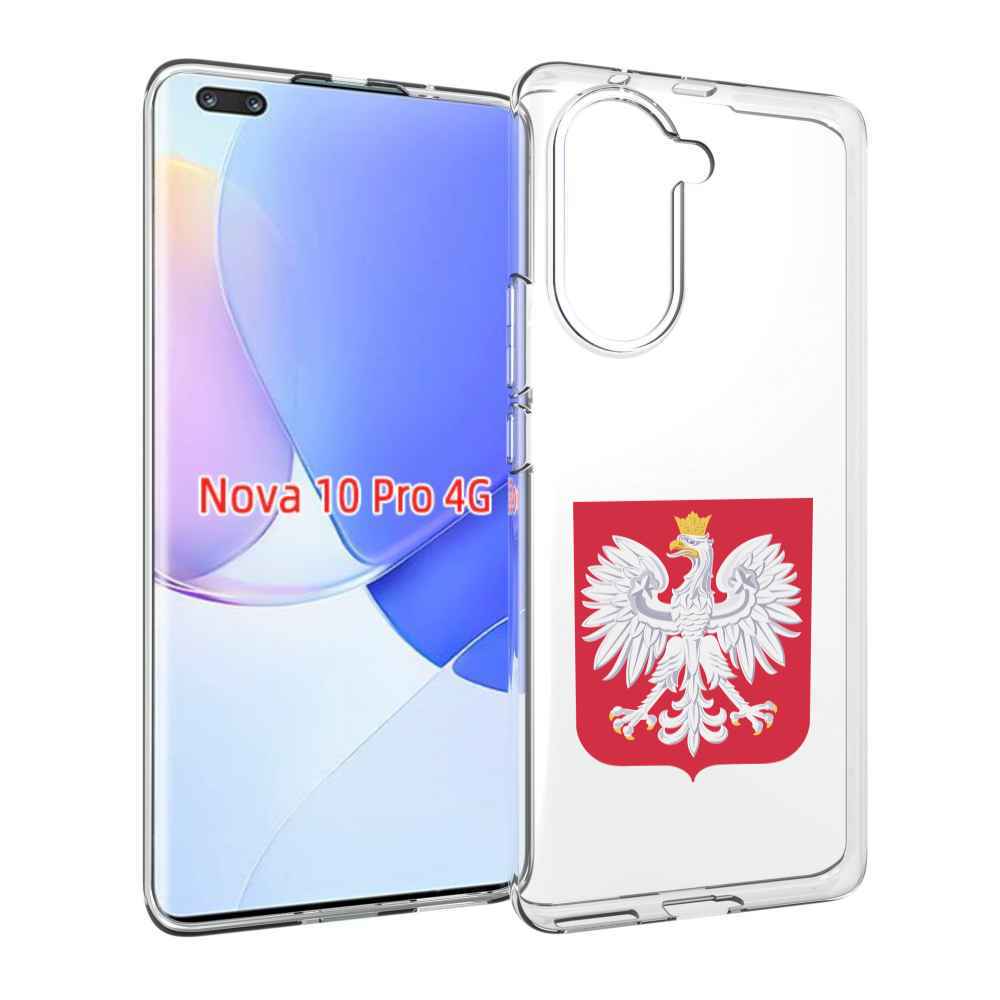 Чехол MyPads герб-польши для Huawei Nova 10 Pro противоударный