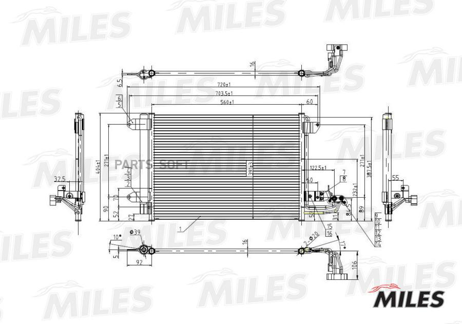 

Радиатор Кондиционера Miles Accb003 Vag A3 / Golf V / Octavia 1.4/1.6/2.0/1.9-2.0td 03- Mi