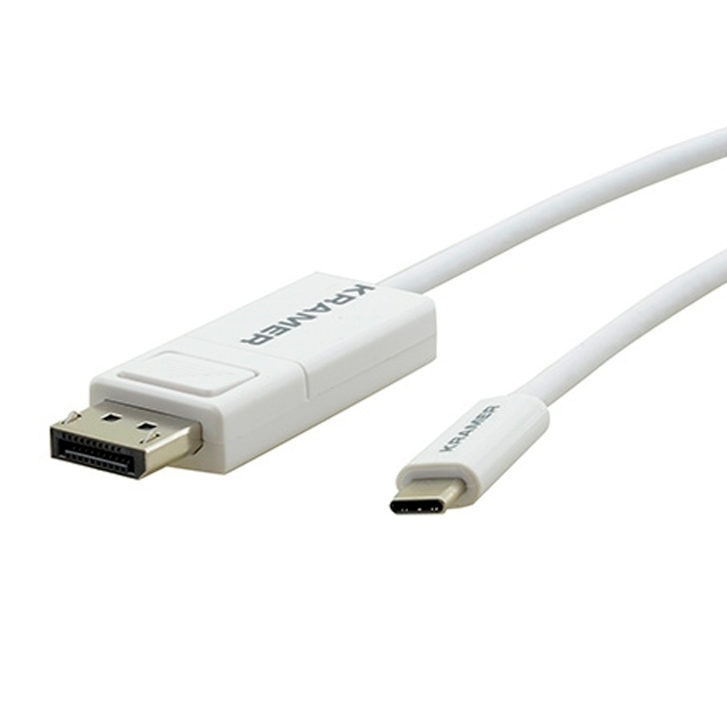 

Кабель Kramer USB Type-C - DisplayPort вилка-вилка 1.8м () белый