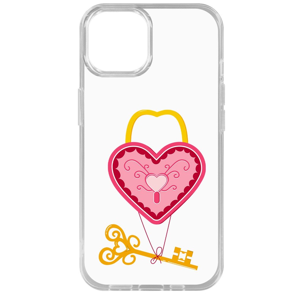 

Чехол-накладка Krutoff Clear Case Ключ от сердца для iPhone 14