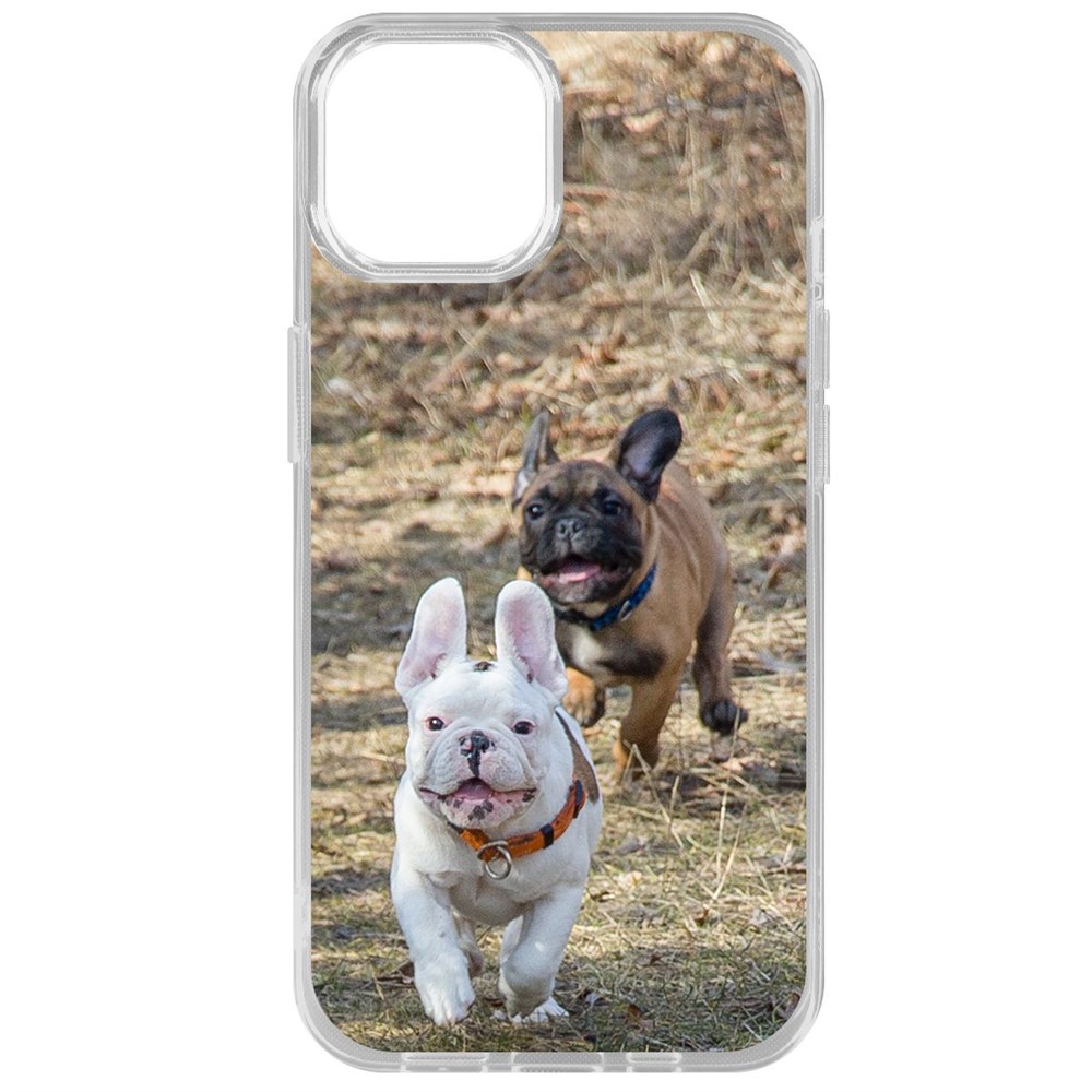 

Чехол-накладка Krutoff Clear Case Догонялки для iPhone 14, Прозрачный