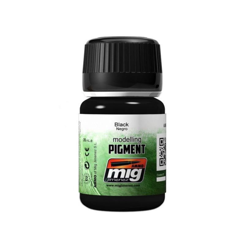 

Пигмент Ammo Mig BLACK (Черный) AMIG3001