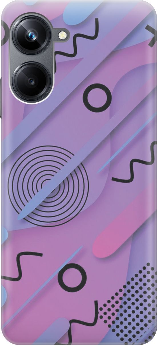 

Чехол на Realme 10 Pro "Сиреневый супрематизм", Голубой;розовый, 158581