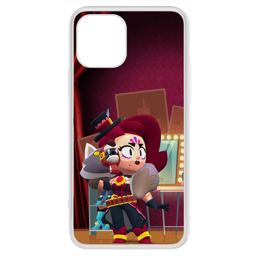 

Чехол-накладка Krutoff Clear Case Brawl Stars-Лихая Лола для iPhone 12 Pro Max, Прозрачный