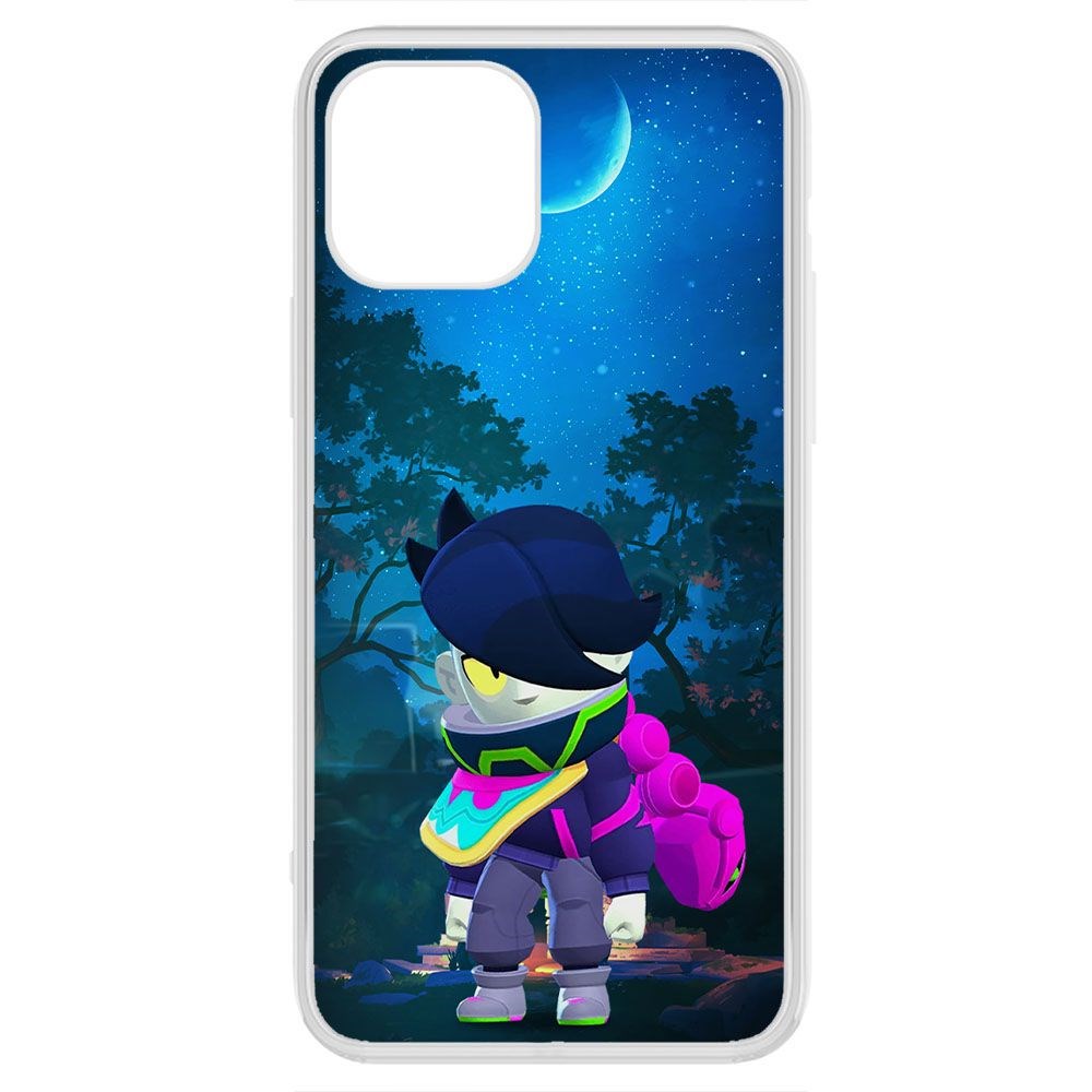 

Чехол-накладка Krutoff Clear Case Brawl Stars-Орочи Эдгар для iPhone 12 Pro Max, Прозрачный