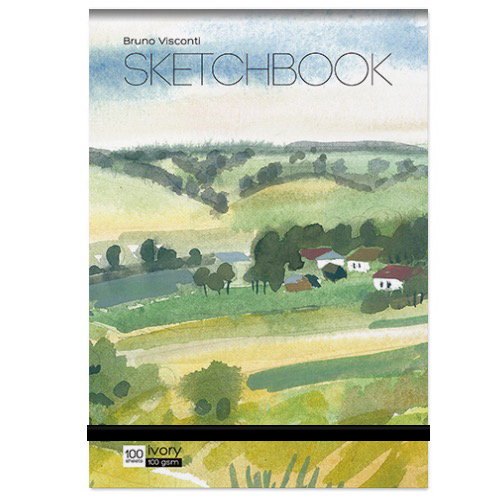 фото Cкетчбук sketchbook bv, 200х200 мм, 64л, черный 110 гр. в твердом переплете brunovisconti