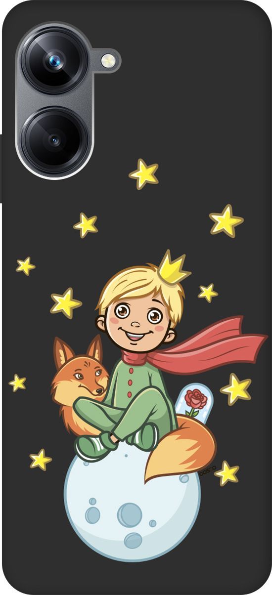 

Чехол на Realme 10 Pro "Little Prince" черный, Черный;бежевый, 158600