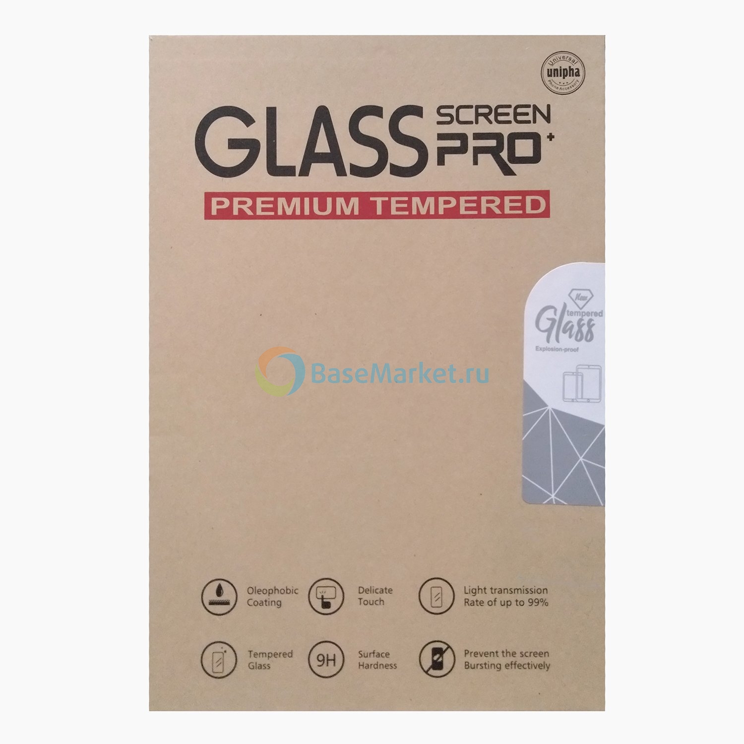 Защитное стекло BaseMarket для Apple iPad Mini 4 (полное покрытие) (белое) (в упаковке)