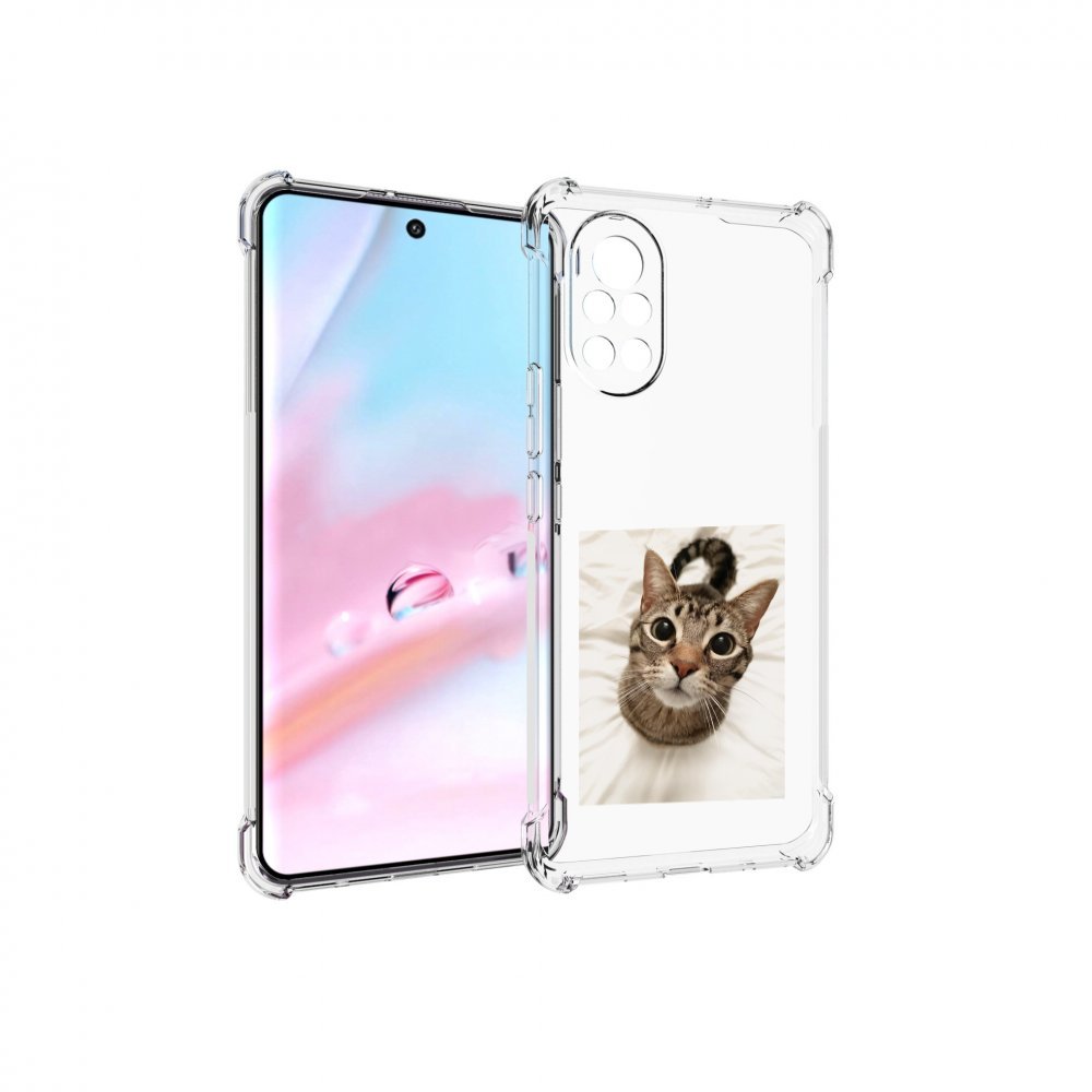 

Чехол MyPads Котик для Huawei Nova 8 (ANG-LX1), Прозрачный, Tocco