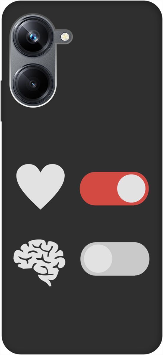

Чехол на Realme 10 Pro "Brain Off W" черный, Черный;белый, 158601