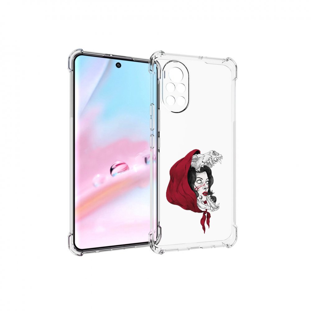 

Чехол MyPads Красная шапочка и волк женский для Huawei Nova 8 (ANG-LX1), Прозрачный, Tocco