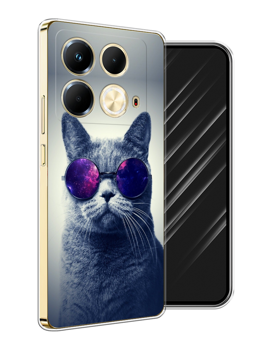 

Чехол Awog на Infinix Note 40 "Космический кот", Бордовый, 3105850-1